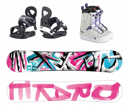 Комплит сноуборд MISTY + крепления JADE + ботинки DAHLIA SL WMN'S